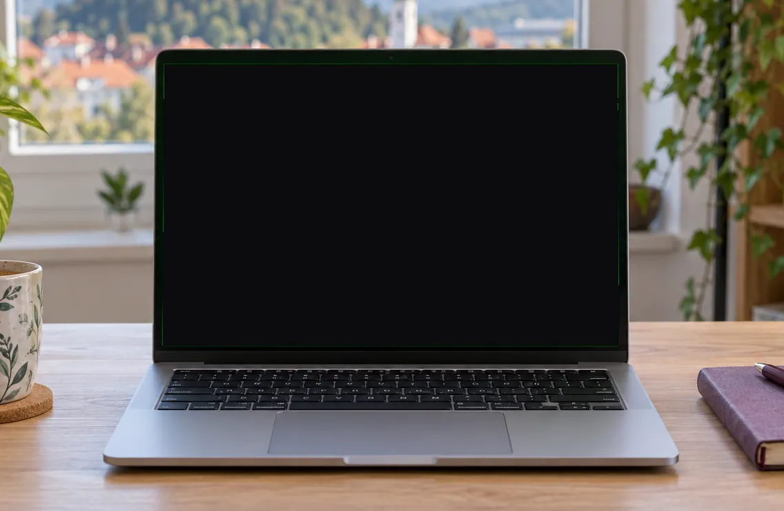 Laptop on a desk showing the Apollo dashboard