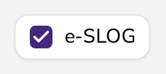 Stikalo e-SLOG na obrazcu novega računa v Apollu