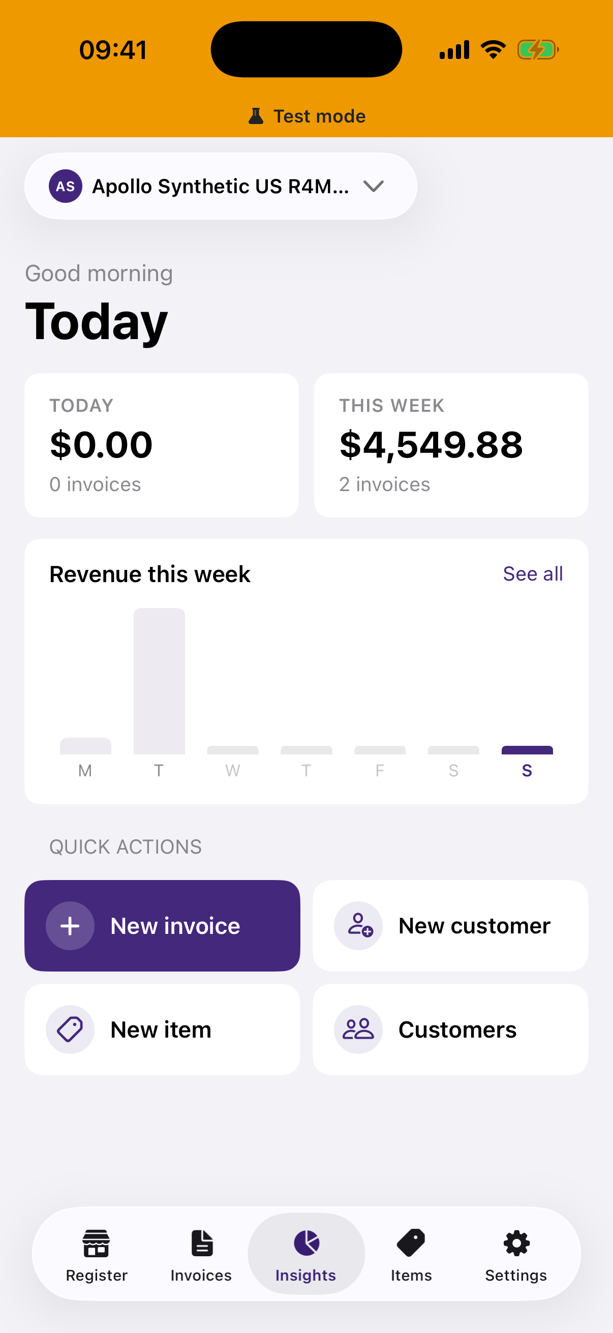 Business insights in the Apollo native iOS app