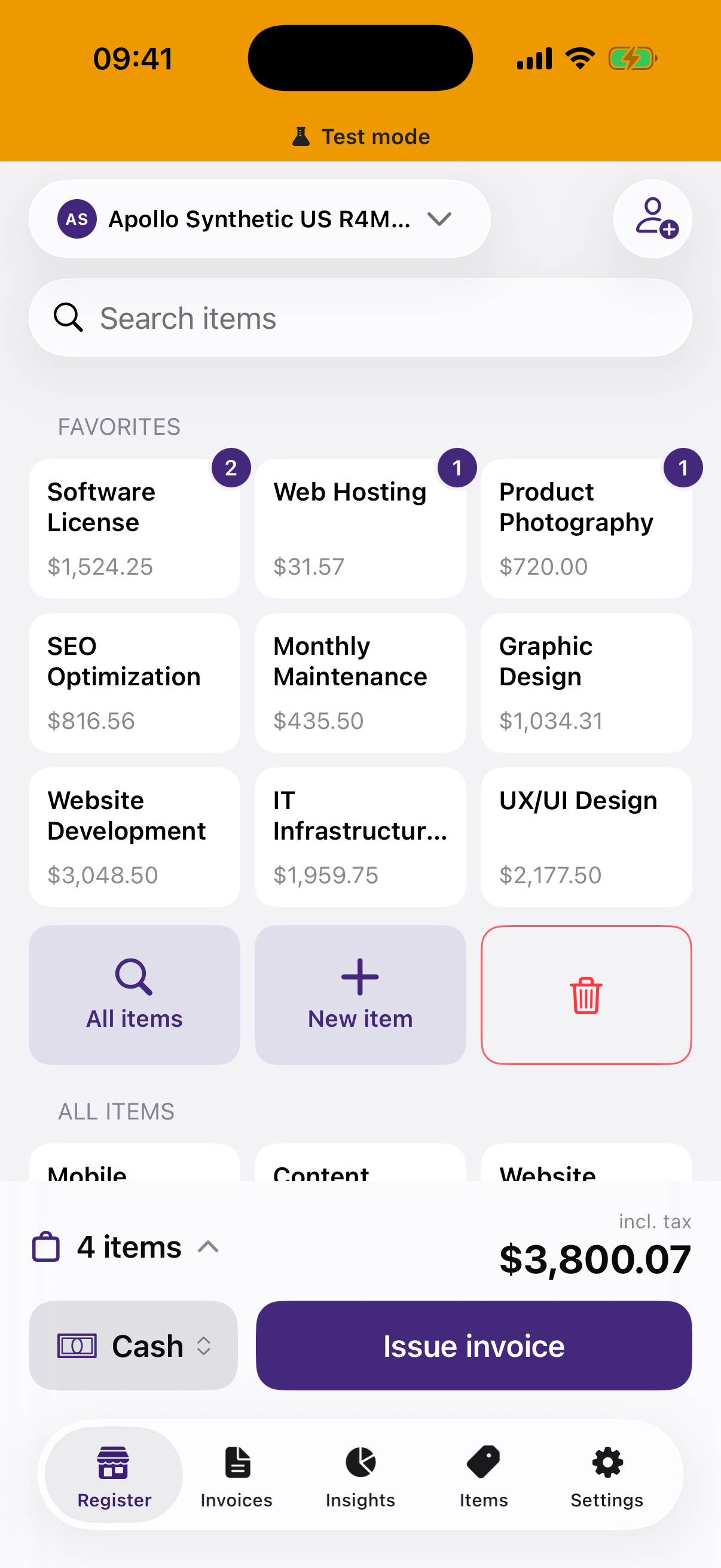 Native Apollo iOS app with multiple items in the cart